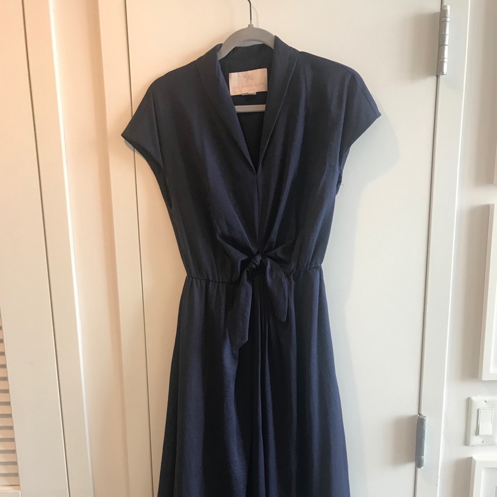 COPY - Gal Meets Glam navy midi dress